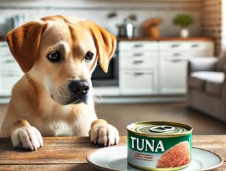 Dog with Tuna