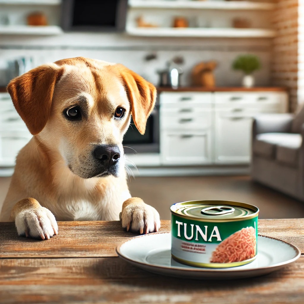 Dog with Tuna