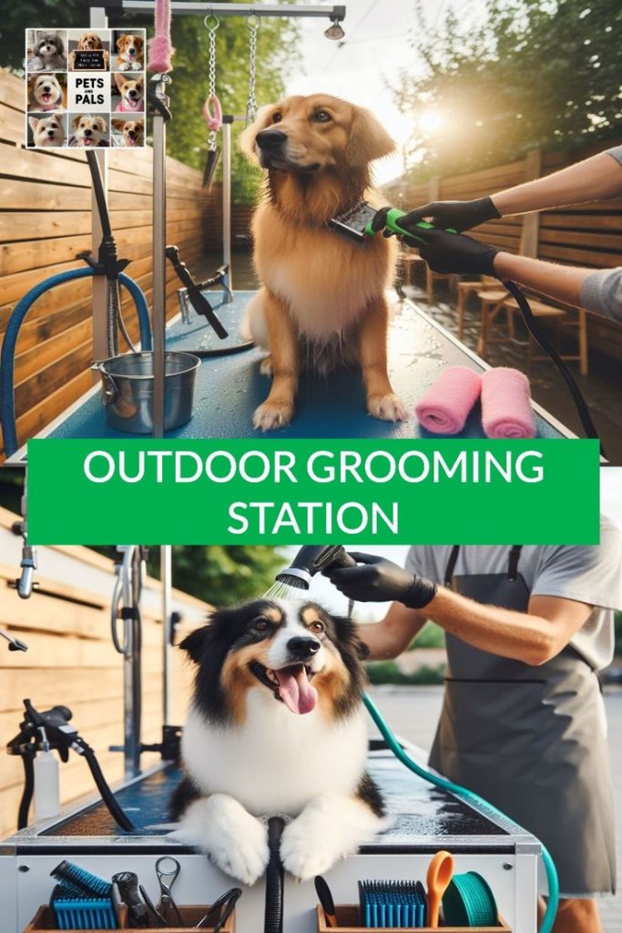 Outdoor Dog Grooming station